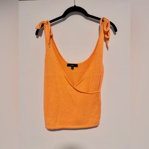 Lulu's Vibrant Orange Knit Tank Top